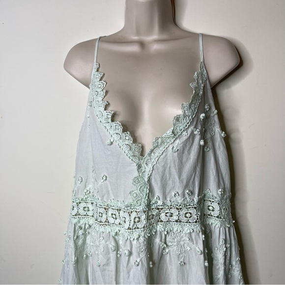 BY MALINA Mint Green Issa maxi dress sz M - Picture 11 of 12